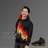 Jordan 7 Citrus Hoodie Match Citrus 7s Hoodie Flames