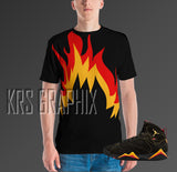 Full Print Jordan 7 Citrus 7s Shirt | Citrus 7s Shirt | Sneaker Match Tee