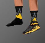 Socks To Match Jordan 8 Taxi - Jordan 8s Taxi Socks