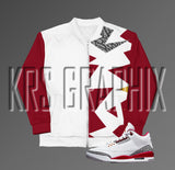 Cardinal Red 3s Bomber Jacket