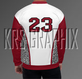 Cardinal Red 3s Bomber Jacket