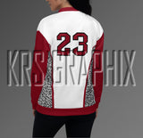 Cardinal Red 3s Bomber Jacket