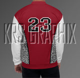 Cardinal Red 3s Bomber Jacket