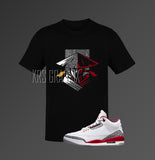 Cardinal Red 3s Shirt