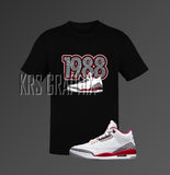 Cardinal Red 3s Shirt