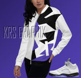 Concord 5s Bomber Jacket  | Jordan 5 Concord Bomber Jacket | Sneaker Match Concord 5 Bomber Jacket