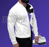 Concord 5s Bomber Jacket  | Jordan 5 Concord Bomber Jacket | Sneaker Match Concord 5 Bomber Jacket