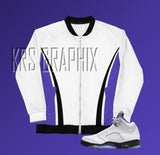 Concord 5s Bomber Jacket  | Jordan 5 Concord Bomber Jacket | Sneaker Match Concord 5 Bomber Jacket