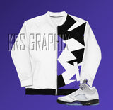 Concord 5s Bomber Jacket  | Jordan 5 Concord Bomber Jacket | Sneaker Match Concord 5 Bomber Jacket