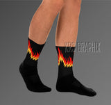 Socks To Match Jordan Citrus 7 Retro | Citrus 7 Socks | Jordan 7 Socks