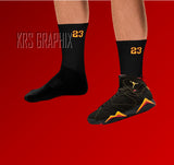 Socks To Match Jordan Citrus 7 Retro | Citrus 7 Socks | Jordan 7 Socks