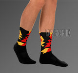 Socks To Match Jordan Citrus 7 Retro | Citrus 7 Socks | Jordan 7 Socks