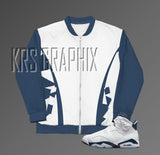Bomber Jacket Match Jordan 6 Midnight Navy - Midnight Navy 6s Bomber Jacket