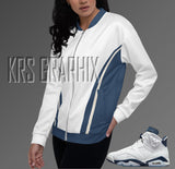 Bomber Jacket Match Jordan 6 Midnight Navy - Midnight Navy 6s Bomber Jacket