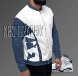 Bomber Jacket Match Jordan 6 Midnight Navy - Midnight Navy 6s Bomber Jacket