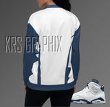 Bomber Jacket Match Jordan 6 Midnight Navy - Midnight Navy 6s Bomber Jacket
