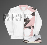 Bomber Jacket Match Jordan 3 Neapolitan Dark Mocha - Neapolitan Dark Mocha 3s Bomber Jacket