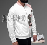 Bomber Jacket Match Jordan 3 Neapolitan Dark Mocha - Neapolitan Dark Mocha 3s Bomber Jacket
