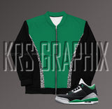 Pine Green 3s Bomber Jacket