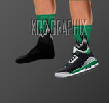 Pine Green 3 Socks