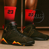 Socks To Match Jordan Citrus 7 Retro | Citrus 7 Socks | Jordan 7 Socks