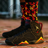 Socks To Match Jordan Citrus 7 Retro | Citrus 7 Socks | Jordan 7 Socks