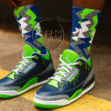Socks To Match Jordan 3 Doernbecher Hugo - Jagged