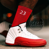Socks To Match Jordan 12 Cherry - 23'S Red