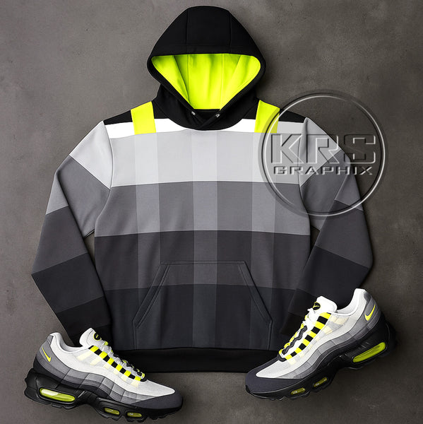 Full Print Hoodie To Match Air Max 95 Retro Neon - Max Air 95 Inspired