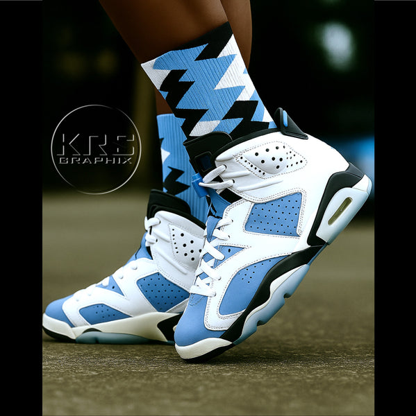 Blue Carmine 6 Socks