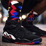 Socks To Match Jordan 8 Playoffs - Jagged