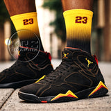 Socks To Match Jordan Citrus 7 Retro | Citrus 7 Socks | Jordan 7 Socks