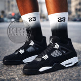 Socks To Match Jordan 4 White Thunder - Fade Away