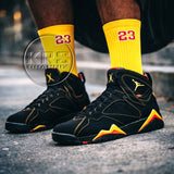 Socks To Match Jordan Citrus 7 Retro | Citrus 7 Socks | Jordan 7 Socks