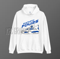 Hoodie To Match Jordan 4 White Cement - Fantastic Fours