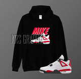Hoodie To Match Jordan 4 Red Cement - Mike