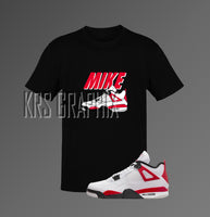 T-Shirt To Match Jordan 4 Red Cement - Mike
