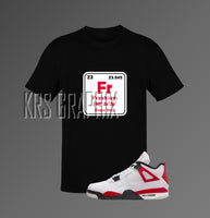 T-Shirt To Match Jordan 4 Red Cement - Freshium Element
