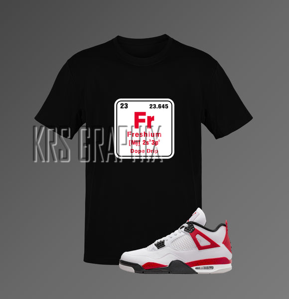 T-Shirt To Match Jordan 4 Red Cement - Freshium Element