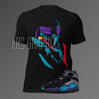 T-Shirt To Match Jordan 8 Aqua - Ninja Warrior