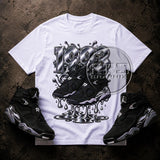 Chrome 8s 1993 Shirt – Black Silver Sneaker Matching Tee, Chrome Drip Sneakerhead Streetwear