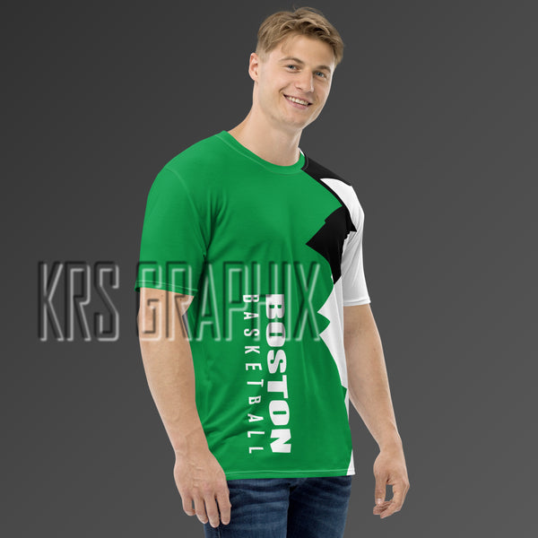 Full Print Shirt To Match Boston Basketball Team - Jagged