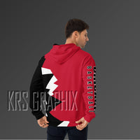 Full Print Hoodie To Match Chicago Basketball Team - Jagged