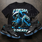 Fresh 2 Death Tee – Gamma 11 Match | Sneakerhead Streetwear Shirt