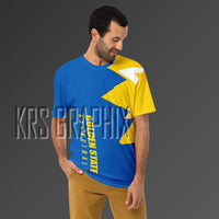 Full Print Shirt To Match Golden State Basketball Team - Jagged