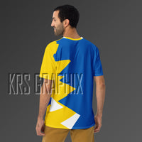 Full Print Shirt To Match Golden State Basketball Team - Jagged