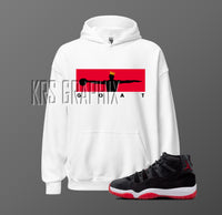 Hoodie To Match Jordan 11 Bred Velvet - Wings Of The Goat