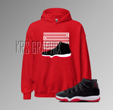 Hoodie To Match Jordan 11 Bred Velvet - Legend 23