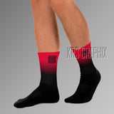 Socks To Match Jordan 11 Bred Velvet - Fade Away