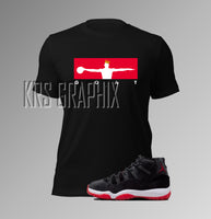 T-Shirt To Match Jordan 11 Bred Velvet - Wings Of The Goat